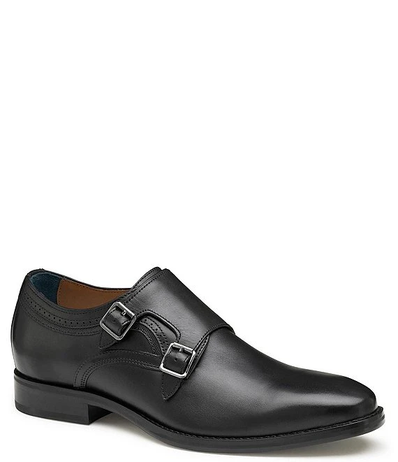 Johnston & Murphy Men's Danridge Double Buckle Monk Strap Dress Shoes 7 Johnston & Murphy Men's Danridge Double Buckle Monk Strap Dress Shoes - Afbeelding 5