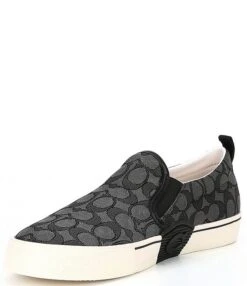 COACH Men's Jacquard Signature Skate Logo Print Slip-On Sneakers 11 COACH Men's Jacquard Signature Skate Logo Print Slip-On Sneakers -Hummel Winkel 00000000 zi 02c4e641 2ade 47fe be2f 5096b8c57519 03 ai