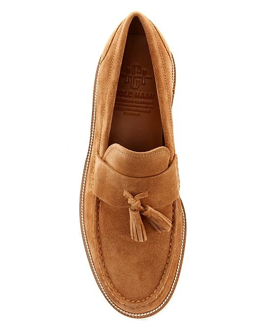 Cole Haan Men's American Classics Tassel Suede Loafers 4 Cole Haan Men's American Classics Tassel Suede Loafers - Afbeelding 2