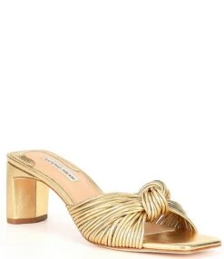 Antonio Melani Carmel Knot Metallic Leather Dress Sandals -Hummel Winkel 00000000 zi 036f6ae9 4d3d 41c4 8d3a 41f2fcc2153e