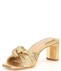 Antonio Melani Carmel Knot Metallic Leather Dress Sandals -Hummel Winkel 00000000 zi 036f6ae9 4d3d 41c4 8d3a 41f2fcc2153e 03 ai