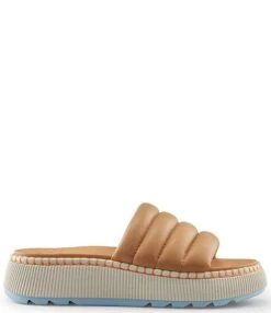 Cougar Soprato Water Resistant Leather Puff Platform Pool Slides