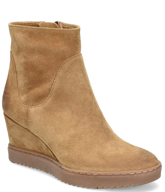 Sofft Shary Waterproof Suede Side Zip Wedge Booties 5 Sofft Shary Waterproof Suede Side Zip Wedge Booties - Afbeelding 3