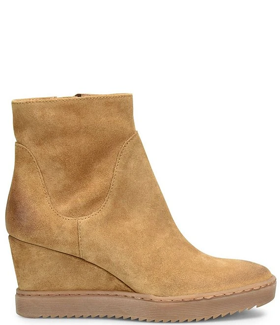 Sofft Shary Waterproof Suede Side Zip Wedge Booties 4 Sofft Shary Waterproof Suede Side Zip Wedge Booties - Afbeelding 2