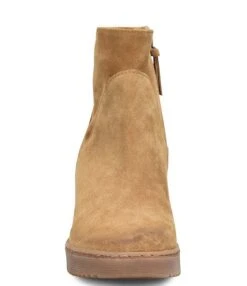 Sofft Shary Waterproof Suede Side Zip Wedge Booties