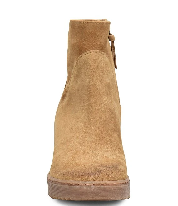 Sofft Shary Waterproof Suede Side Zip Wedge Booties 3 Sofft Shary Waterproof Suede Side Zip Wedge Booties