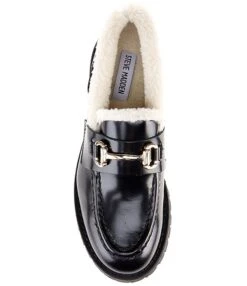 Steve Madden Lando-F Leather Bit Buckle Shearling Platform Loafers -Hummel Winkel 00000000 zi 0641f526 1413 4d67 99a6 23e286e6da08 04 ai