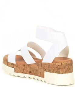 Steve Madden Bandi Elastic Cork Platform Wedge Sandals -Hummel Winkel 00000000 zi 06a2ab13 706f 49f1 9b1b 756df0d3697a 02 ai