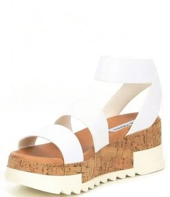 Steve Madden Bandi Elastic Cork Platform Wedge Sandals -Hummel Winkel 00000000 zi 06a2ab13 706f 49f1 9b1b 756df0d3697a 03 ai