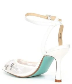 Blue By Betsey Johnson Micki Lace Rhinestone Dress Pumps