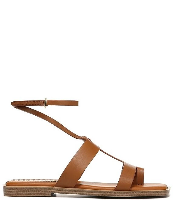 Franco Sarto Maren Leather Toe Loop Ankle Wrap Thong Sandals 4 Franco Sarto Maren Leather Toe Loop Ankle Wrap Thong Sandals - Afbeelding 2