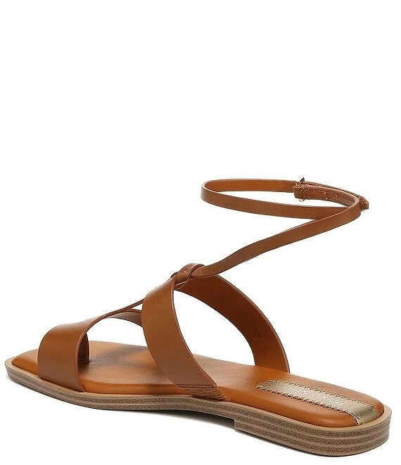 Franco Sarto Maren Leather Toe Loop Ankle Wrap Thong Sandals 8 Franco Sarto Maren Leather Toe Loop Ankle Wrap Thong Sandals - Afbeelding 6