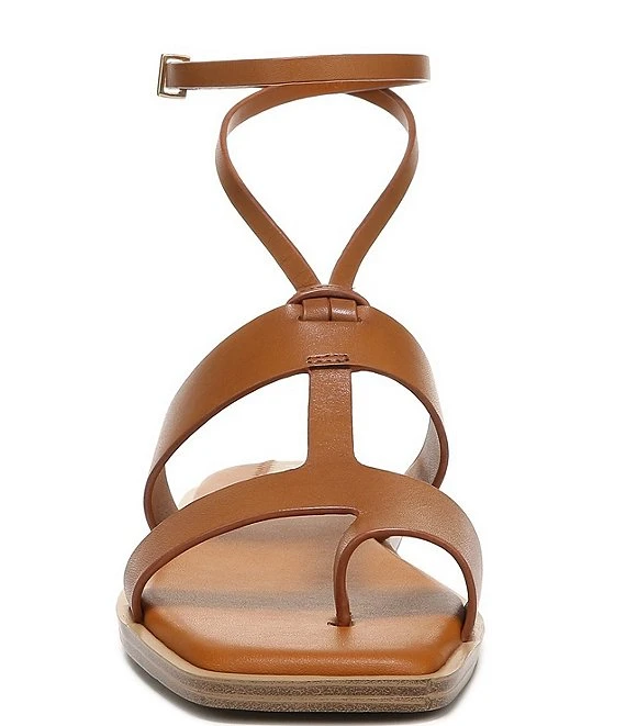 Franco Sarto Maren Leather Toe Loop Ankle Wrap Thong Sandals 7 Franco Sarto Maren Leather Toe Loop Ankle Wrap Thong Sandals - Afbeelding 5