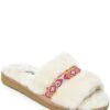 Minnetonka London Faux Fur Slides