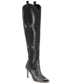 Gianni Bini KatyannaTwo Wide Calf Rhinestone Embellished Over-The-Knee Western Dress Boots -Hummel Winkel 00000000 zi 07fa7086 f212 48ec b96a 93dc48d06626