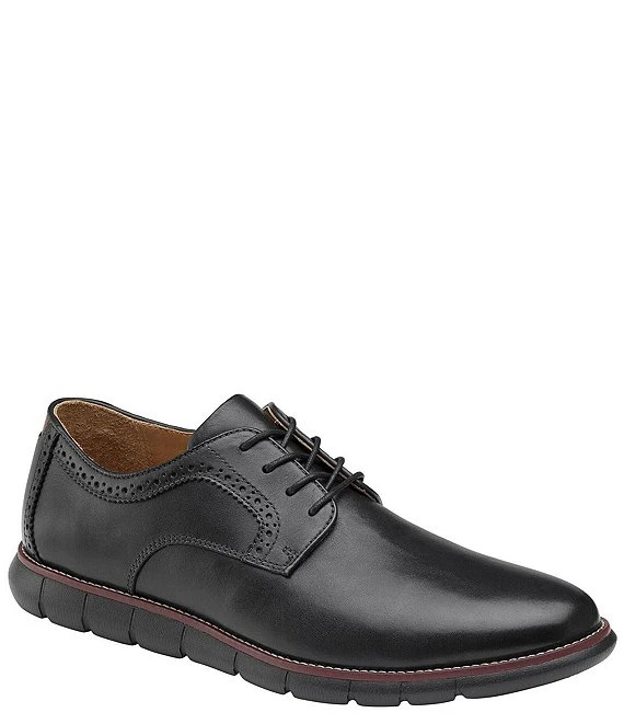 Johnston & Murphy Men's Holden Leather Plain Toe Oxfords 4 Johnston & Murphy Men's Holden Leather Plain Toe Oxfords - Afbeelding 2