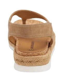 Johnston & Murphy Michelle Suede Thong Espadrille Platform Sandals -Hummel Winkel 00000000 zi 0cab5da2 7981 4ffc a893 5e8f817dc576 03 ai