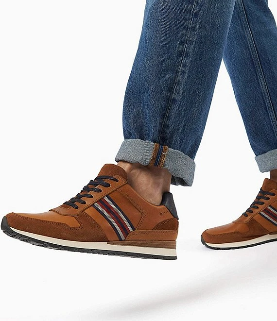 Dune London Men's Truro Leather Nubuck Dress Sneakers 8 Dune London Men's Truro Leather Nubuck Dress Sneakers - Afbeelding 6