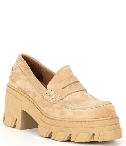 Steve Madden Beth Suede Chunky Heel Platform Lug Sole Loafers -Hummel Winkel 00000000 zi 144138cc fb4d 4819 81d7 95e8ad3d18ab