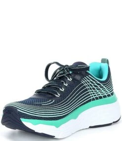 Skechers Women's Max Cushioning Elite Knit Lace-Up Wedge Sneakers