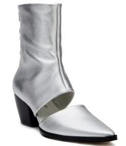 Matisse Caroline Cut Out Detail Leather Western Ankle Boots