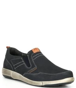 Josef Seibel Men's Enrico 04 Nubuck Leather Slip-Ons -Hummel Winkel 00000000 zi 159580c1 d436 4c67 9558 5b2828709c54