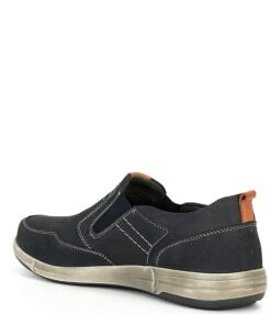 Josef Seibel Men's Enrico 04 Nubuck Leather Slip-Ons -Hummel Winkel 00000000 zi 159580c1 d436 4c67 9558 5b2828709c54 02 ai