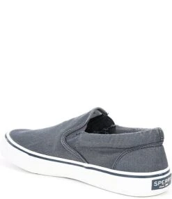 Sperry Men's Striper III Canvas Slip On Sneakers