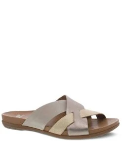 Dansko Joanna Strappy Leather Wedge Slides -Hummel Winkel 00000000 zi 18e75337 78d5 4320 aa5e bfac8680eb88