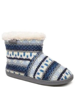 Minnetonka Betty Striped Faux Fur Bootie Slippers -Hummel Winkel 00000000 zi 191a400c 8ef5 4f4f 8255 a3dd74ae90e1