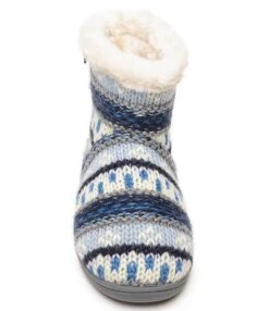 Minnetonka Betty Striped Faux Fur Bootie Slippers -Hummel Winkel 00000000 zi 191a400c 8ef5 4f4f 8255 a3dd74ae90e1 05 ai