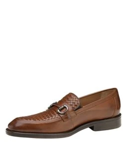 Johnston & Murphy Men's Meade Woven Leather Bit Loafers -Hummel Winkel 00000000 zi 1a28397e b25c 4686 900b 6030b11ceb0b 05 ai