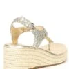 MICHAEL Michael Kors Laney Logo Print Thong Espadrille Platform Sandals