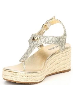 MICHAEL Michael Kors Laney Logo Print Thong Espadrille Platform Sandals -Hummel Winkel 00000000 zi 1a7fb787 8e11 4fc8 8dc4 760c263c846d 03 ai