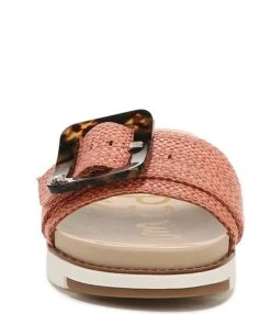 Sam Edelman Ariane Woven Fabric Tortoise Buckle Platform Slides -Hummel Winkel 00000000 zi 1a9040dd a6fa 4673 951d 3511301c0b5c 05 ai