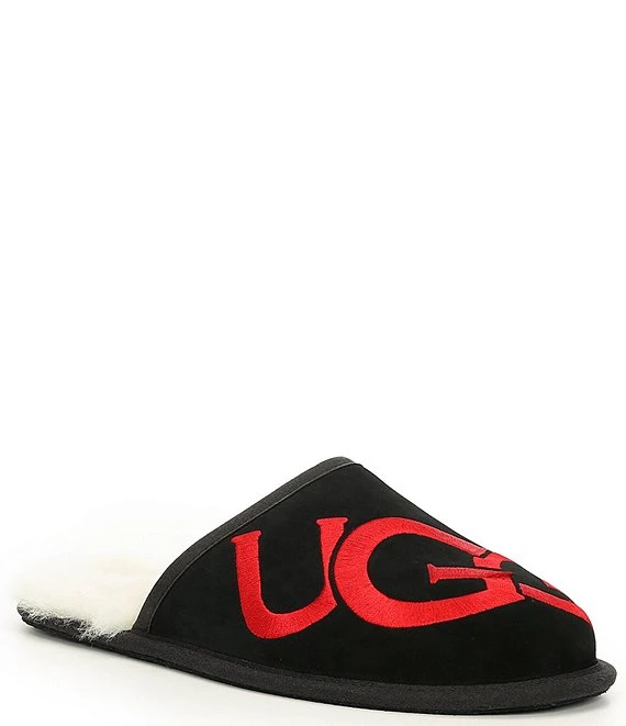 UGG® Men's Scuff Logo Suede Slippers 3 UGG® Men's Scuff Logo Suede Slippers