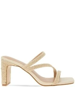 BCBGeneration Fisher Braided Raffia Espadrille Block Heel Sandals