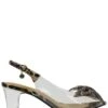 J. Renee Ramillo Clear Vinyl Leopard Print Rhinestone Bow Peep Toe Slingback Pumps -Hummel Winkel 00000000 zi 26741e30 7aa7 4643 8c6e ce92b973c7ff 01 ai