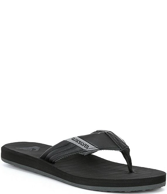 Quiksilver Men's Carver Tropics II Flip Flops 6 Quiksilver Men's Carver Tropics II Flip Flops - Afbeelding 4