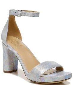 Naturalizer Joy Cosmic Iridescent Nubuck Leather Ankle Strap Square Toe Dress Sandals -Hummel Winkel 00000000 zi 27d080d0 876a 4be9 8157 a72fb2153a55