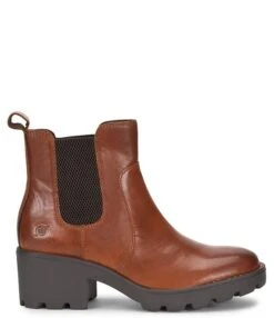 Born Graci Leather Chelsea Platform Booties