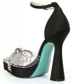 Blue By Betsey Johnson Cher Satin Rhinestone Bow Platform Pumps 12 Blue By Betsey Johnson Cher Satin Rhinestone Bow Platform Pumps -Hummel Winkel 00000000 zi 2d40ff5b 478f 4afb aa03 ad779cc4065a 02 ai