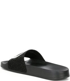 MICHAEL Michael Kors Gilmore Rhinestone MK Logo Pool Slides -Hummel Winkel 00000000 zi 2e4affb1 36c9 452c 9888 198e7ce44e42 02 ai