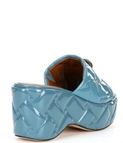 Kurt Geiger London Kensington Quilted Patent Leather Eagle Head Platform Sandals -Hummel Winkel 00000000 zi 2e8cd177 e777 4337 9562 16c319dafc73 01 ai