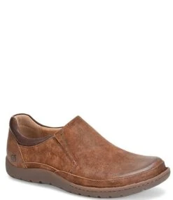 Born Men's Nigel Distressed Leather Slip-Ons