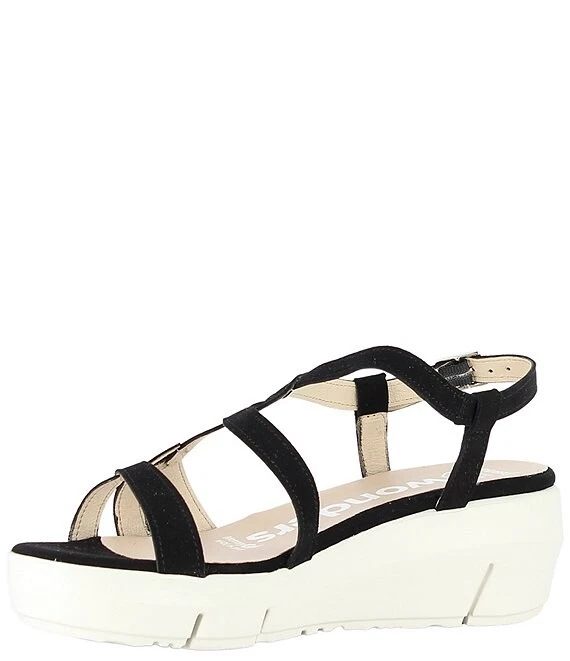 Wonders Lynn Suede Extra Light Platform Wedge Sandals 6 Wonders Lynn Suede Extra Light Platform Wedge Sandals - Afbeelding 4