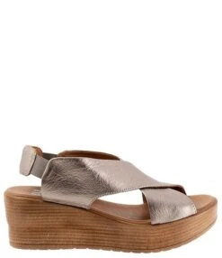 Bueno Naomi Leather Platform Wedge Sandals