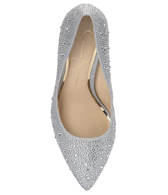 Jessica Simpson Bridal Collection Pembe Rhinestone Pumps 6 Jessica Simpson Bridal Collection Pembe Rhinestone Pumps - Afbeelding 4