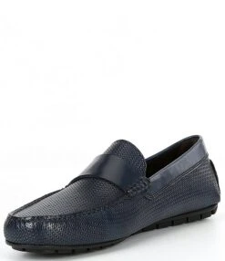 To Boot New York Men's Magnus Embossed Leather Drivers