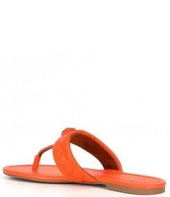 Kurt Geiger London Kensington T-Bar Quilted Leather Flat Thong Sandals -Hummel Winkel 00000000 zi 33fba4a1 5723 4814 982a 29aacc1dfcc1 02 ai